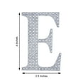 thumbnail image 3 of Efavormart 4" Letter E Silver Self-Adhesive Rhinestone Number Stickers for DIY Crafts, Handicraft Art, Graduation Cap Decorations Birthday Party, Wedding Alpha-Numeric stickers, 3 of 6