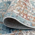 thumbnail image 6 of Transitional 8x10 Area Rug (7'11'' x 10'3'') Oriental Navy, Gold Living Room Easy to Clean, 6 of 8