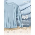 thumbnail image 7 of TSLA Women's UPF 50+ Long Sleeve Rash Guard Swim Shirts, UV Protection Sun Shirts, Regular-Fit Quick Dry Water Shirts, Sun Block Long Light Mint, Large, 7 of 7