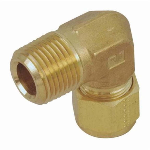 Parker 3/8" A-LOK x 1/2" MNPT Brass Elbow 6MSEL8N-B