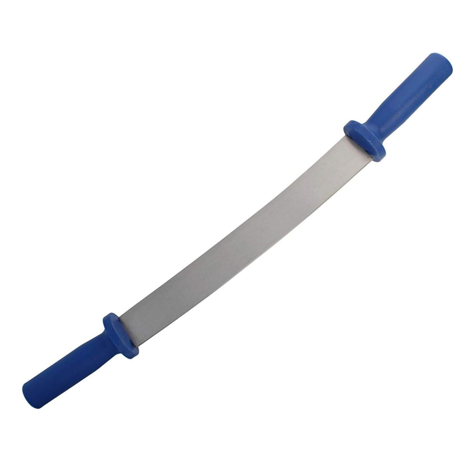 12 Inch Fleshing Knife Hide Tanning Fleshing Tool – Dual Handle Hide Scaping Flesher Tool Leather and Taxidermy Supplies