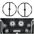 thumbnail image 1 of 2 Piezas  Cuerno Parrilla Recortar Tapas Redondas Compatible Para Touring Trike 1996-2013 Moto Soledad Anillo de la cubierta del altavoz de la motocicleta, 1 of 9