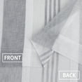 thumbnail image 5 of GlowSol 52"x84" Sheer Curtains for Living Room Grommet Voile Drapes Stripe Farmhous Faux Linen Window Treatments Semi Curtain, Light Gray, 2 Panels, 5 of 6