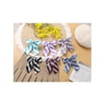 thumbnail image 6 of INSPIRE CHIC Women's Bowties Stylish Adjustable Elastic Band Pre-tied Stripe Bow Ties 1pcs Blue Silver, 6 of 6