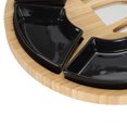 thumbnail image 2 of Suodoka Premium Bamboo Cheese Board High Hardness Hygienic Odorless Multifunctional Cheese Meat Tray Charcuterie Platter for Home Kitchen Entertaining, Round Shape, 14.17 inches / 36 cm, 2 of 9
