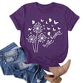 thumbnail image 1 of Blouses pour Femmes, Mode Féminine Imprimé Manches Courtes Blouse Drôle Col Rond T-Shirt Tops, 1 of 4