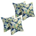 thumbnail image 1 of Blazing Needles Outdoor Floral Polyester Throw Pillow, 17", Marlow Pool 4 Count, 1 of 1
