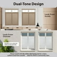 thumbnail image 5 of Regal Living Top Down Bottom Up Light Filtering Cordless Cellular Shade, Latte - 61.5" W x 72" L, 5 of 10