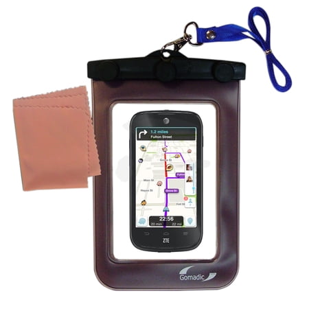 Gomadic Clean and Dry Waterproof Protective Case Suitablefor the ZTE Zinger / Z667 to use Underwater