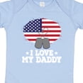 thumbnail image 4 of Inktastic I Love My Daddy Military Son Daughter Boys or Girls Baby Bodysuit, 4 of 5