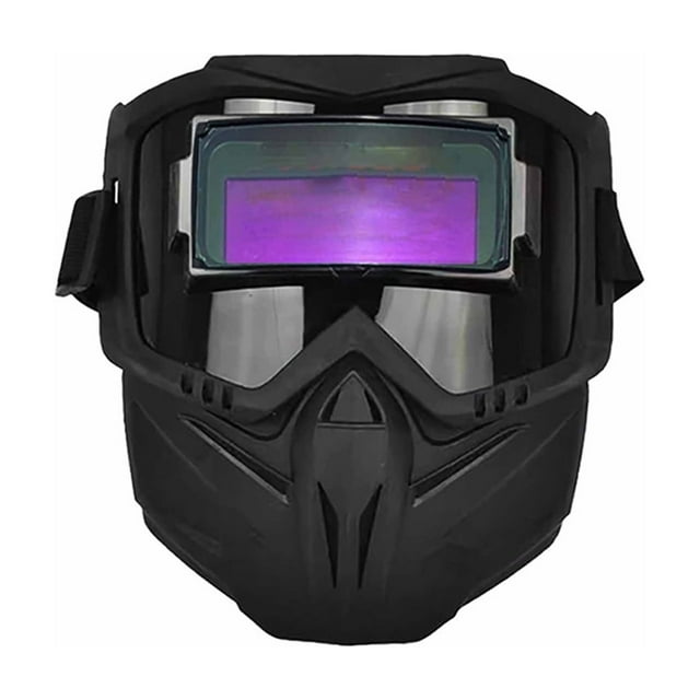 Liyamei Welding Auto Darkening – Full Face Welding Arc Shield | Glare Large View Heat Insulating Eye Gear For – IR