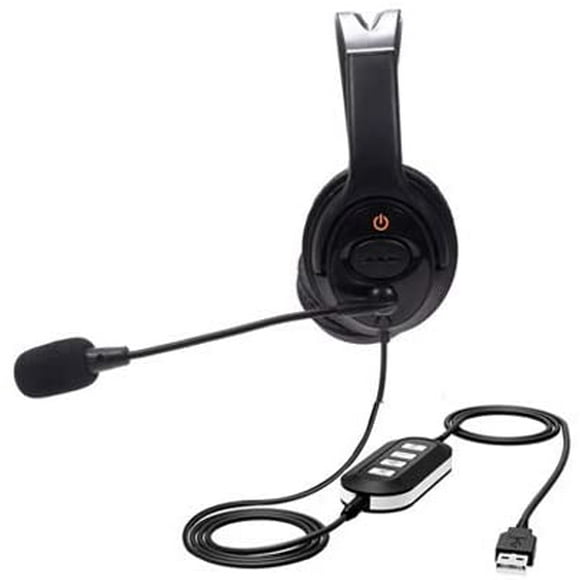 Prodata USB2.0 Digital Stereo Headset with Volume Control and Mute, Plug and Play. Business Grade