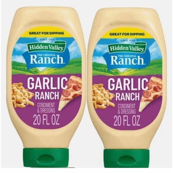 Garlic Ranch Condiment and Dressing, 2 Count, 20 oz