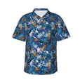 thumbnail image 2 of Goofa Hawaiian Style Hawaiian Shirt for Men, Unisex Summer Beach Casual Short Sleeve Button Down Shirts,Aloha Tropical Floral print shirt-XX-Large, 2 of 9