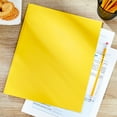 thumbnail image 3 of (10 pack) Pen+Gear 3-Prong Paper Folder, Solid Yellow Color, Letter Size, 3 of 6