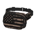 thumbnail image 2 of Fotbe American Flag with Desert Camouflage Cangurera Cuadrada con Estampado de Doble Capa, Bolsa de Cintura Ajustable Mini para Hombres y Mujeres, 2 of 9