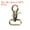 Brass, variant on Uxcell 6 Pack Swivel Snap Hook, 25mm(1") Trigger Snap Heavy Duty Zinc Alloy Metal Lobster Claw Clasp Lanyard Clips for Straps Bags Belting Leathercraft, Bronze