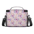 thumbnail image 3 of Lunch Box Pioneer Flower Floral Print Pattern Insulated Lunch Bag for Women Men,Medium Leakproof Lunchbox Cooler Bag Adjustable Strap,10 X 6.7 X 8 Inches, 3 of 6
