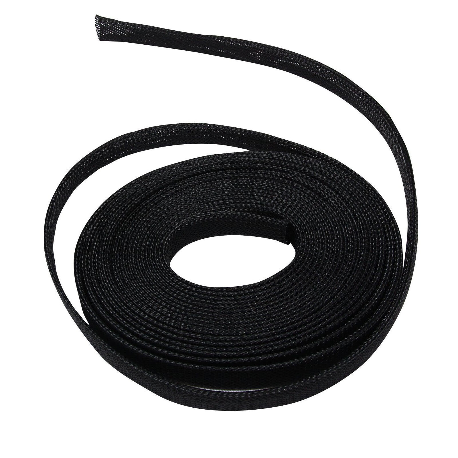 Guaina Intrecciata Espandibile Per Cavi 5 Ft, Rosso E Nero, 5/8 Pollici