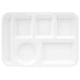 thumbnail image 1 of Plato de comida multirejilla anticaída, plato dividido de estilo simple para desayuno y almuerzo., 1 of 6