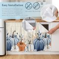 thumbnail image 5 of Thanksgiving Fall Cabinet Curtain 35"Wx35"L,Dustproof Under Sink Skirt with Self Adhesive Tape,Farmhouse Orange Blue Pumpkin Leaf Cabinet Curtain Cover for Kitchen Sink,Bathroom Vanity,Laundry Room, 5 of 9