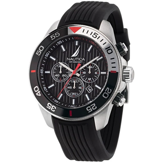 Nautica Nautica One Black Silicone Mens Watch