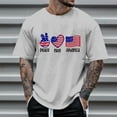 thumbnail image 4 of Caqnni Mens Slim Fit American Flag Printed T-Shirt Crew Neck Tops Patriotic Short Sleeve Shirts for Men (White,XXL), 4 of 4