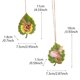 thumbnail image 3 of Colorful Leaf Pendant Two-Piece Set Outdoor Balcony Home Green Bonsai Resin Crafts Pendant, 3 of 7