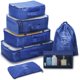 thumbnail image 1 of Irfora 7PCS Cubos de embalaje Bolsas de embalaje de viaje Organizadores de equipaje Bolsas de malla Bolsa de aseo Bolsa de ropa interior Almacenamiento separado para viajes de negocios Irfora Bolsa de almacenamiento, 1 of 7