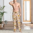 thumbnail image 2 of Sikiie Boho Flowers Pajama Pants Men, PJ Bottoms, Sleep & Lounge Pants-XX-Large, 2 of 6