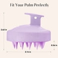 thumbnail image 4 of HEETA Scalp Massager Hair Growth, Soft Silicone Scalp Scrubber Shampoo Brush for Exfoliation, Dandruff Removal, Wet & Dry Use, Wheat Straw Purple, 4 of 8