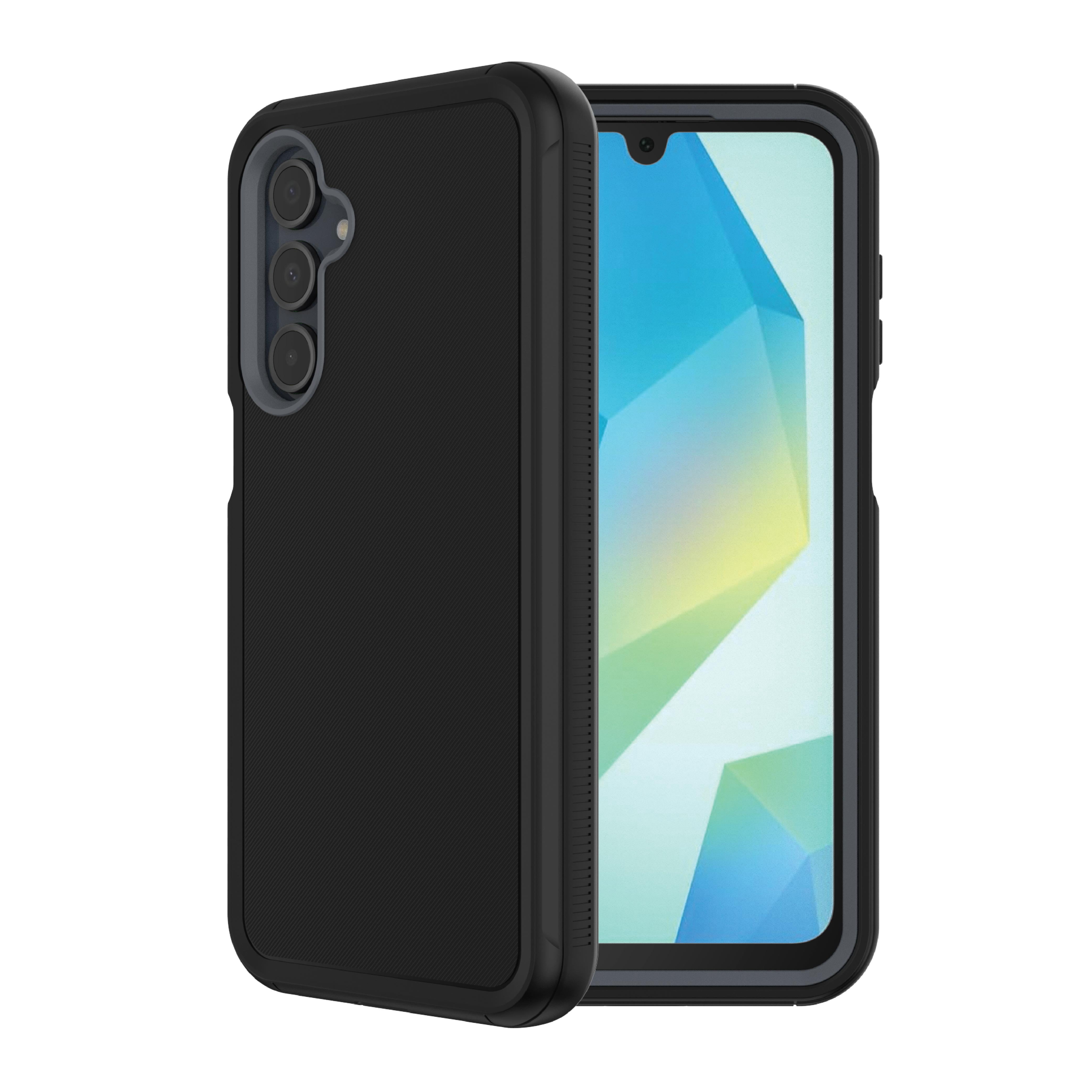 onn Rugged Phone Case for Samsung Galaxy A16 5G - Black/Gray