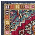 thumbnail image 4 of SAFAVIEH Monaco Ashley Floral Bordered Runner Rug, Red/Turquoise, 2'3" x 7', 4 of 6