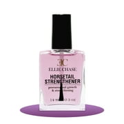 Ellie Chase Horsetail Nail Strengthener, Growth, Hardener, Repair Treatment Polish 0.5 OZ / Help Splits, Breaks, Thin, Weak, Chipped, Damaged, Cracked, Peeling Nails / Grow Strong Hard Thicker Nails