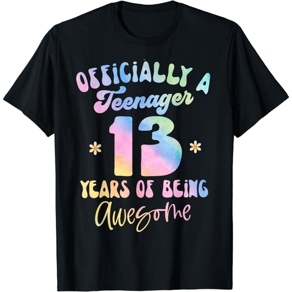 Officially Teenager 13 Years Of Being Awesome 13th Birthday T-Shirt