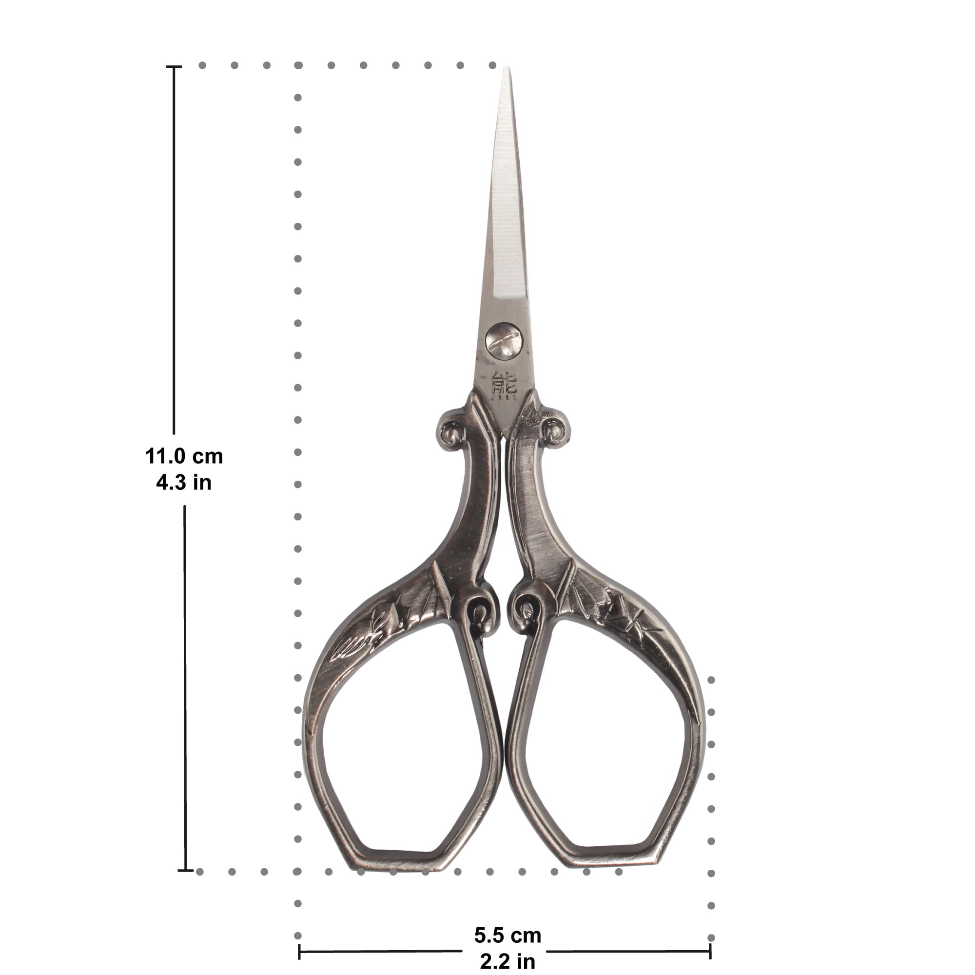 JubileeYarn Heirloom Craft Embroidery Scissors w/ Decorative Cast Handles Chinese Wing and Cloud - S06 Assortment