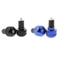 thumbnail image 1 of Ximing Black+ Blue Handle Bar Ends Grips Vibration Reducing Caps For, 1 of 10