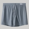 thumbnail image 3 of HomeGardon Mens Boxer Briefs,Men Solid Color Loose Breathable Sports Home Button Flat-Corner Underwear Boxers,M-XXL, 3 of 4