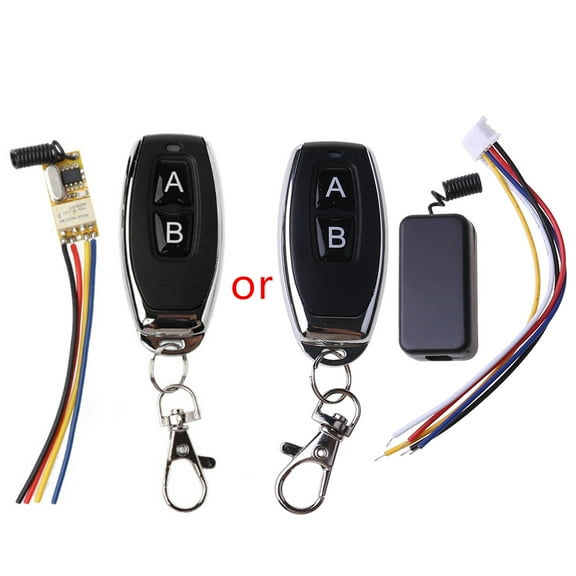 RF 2CH Mini Remote Control Switch Waterproof 12V DC3.7V to 24V Universal Relay