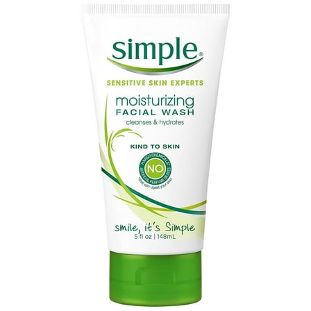 Simple Moisturizing Kind to Skin Face Wash, 5 oz