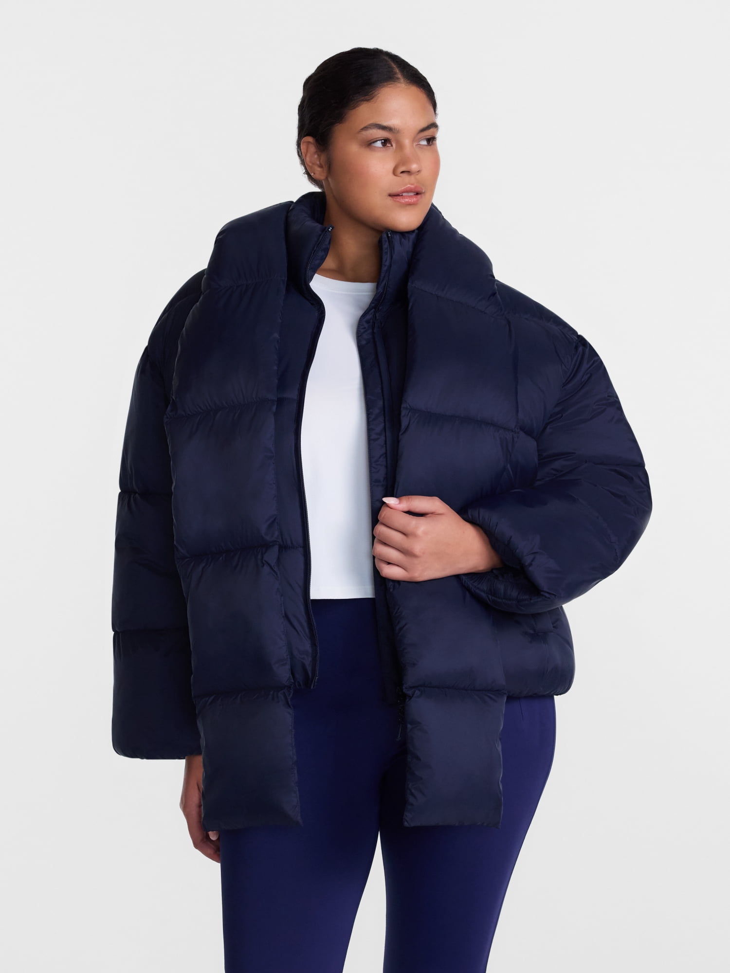 Avia Women's and Women's Plus Water and Wind Resistant Puffer Jacket, Sizes XS-3X