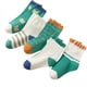 thumbnail image 4 of 5 pares de calcetines para niños de algodón suave con bonito patrón de oso, transpirables, cómodos, acolchados, calcetines para niños y niñas S, adecuados para 1 a 3 años, 4 of 5