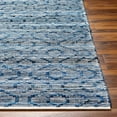 thumbnail image 4 of Hauteloom Gurit Recycled Material Living Room, Bedroom Area Rug - Contemporary - Silver, Admiral Blue, Slate - 18" x 18" Sample, 4 of 8