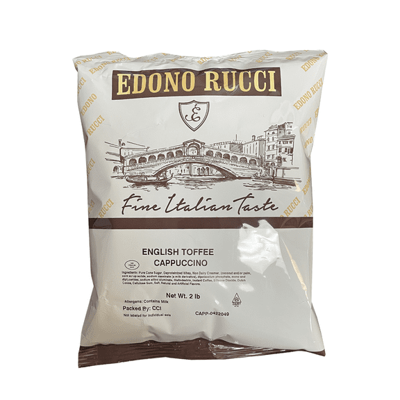 Edono Rucci English Toffee Cappuccino Mix, 2 lb bag