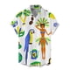 thumbnail image 3 of Camisa con estampado gráfico para hombre, camisa abotonada, camisa informal, uso diario, cita, vacaciones, solapa, manga corta, camisa de poliéster, carnaval, 3 of 5