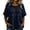 Navy, variant on Active Tops Women Classic Everyday Solid Short Sleeve Crewneck Pullover Blouse for Casual and Wear Ideal Spring Summer Top Blue M