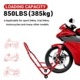 thumbnail image 4 of QinaQin Support d'Amortisseur de Roue avant de Moto, Support de Stationnement Réglable de 850 Lb avec Roulettes pour Vélos de Sport, 4 of 7