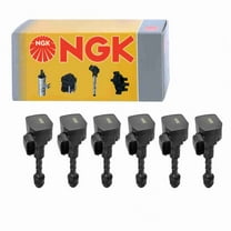 6 pc NGK 48929 Ignition Coils for 1415106 1415106H 178-8317 22448-AL615 22448-AL61C 2505-306402 36-8084 673-4025 921-2078 E421 GN10246 IC521 IGC0007 UF-401 UF401 Spark Plug Wire Boot