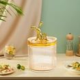 thumbnail image 6 of Makeup Pads Holder Storage Box, Container Case Cosmetics Organizer for Tabletop, Hair Accessories, Makeup Pads Office Dresser Yellow, 6 of 8