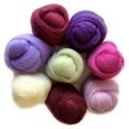 thumbnail image 2 of Wool Roving 12" .25oz 8/Pkg-Lilacs, 2 of 2